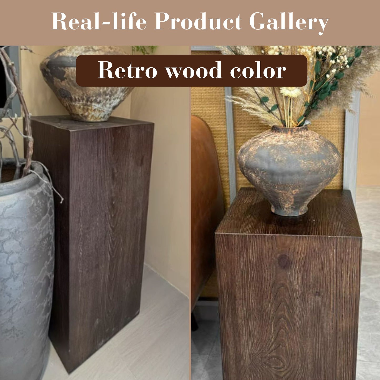 Wooden Pedestal Stand Riser with Hollow Interior SKU 10026