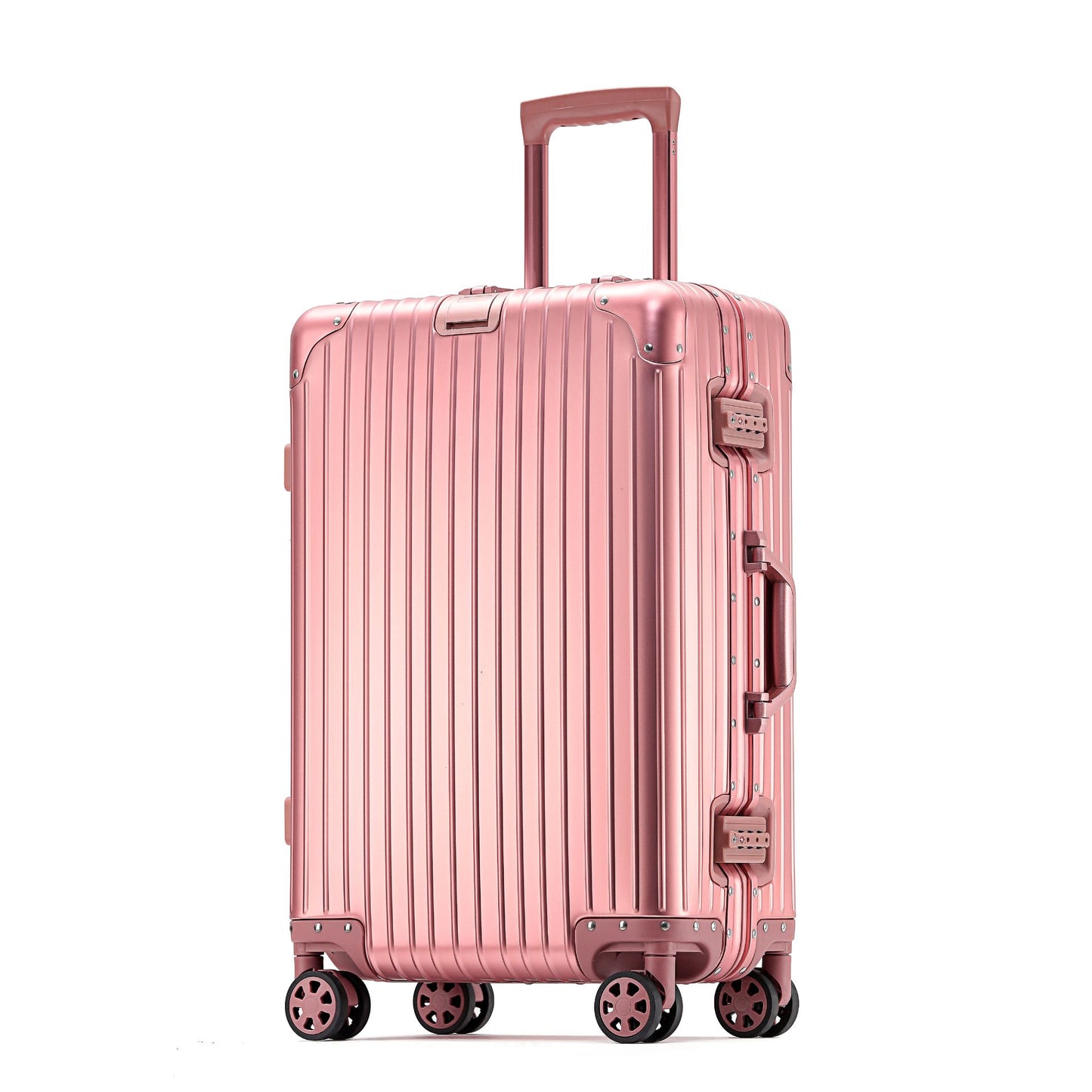 Aluminum Carry-On and Checked Luggage with Spinner Wheels SKU 85009