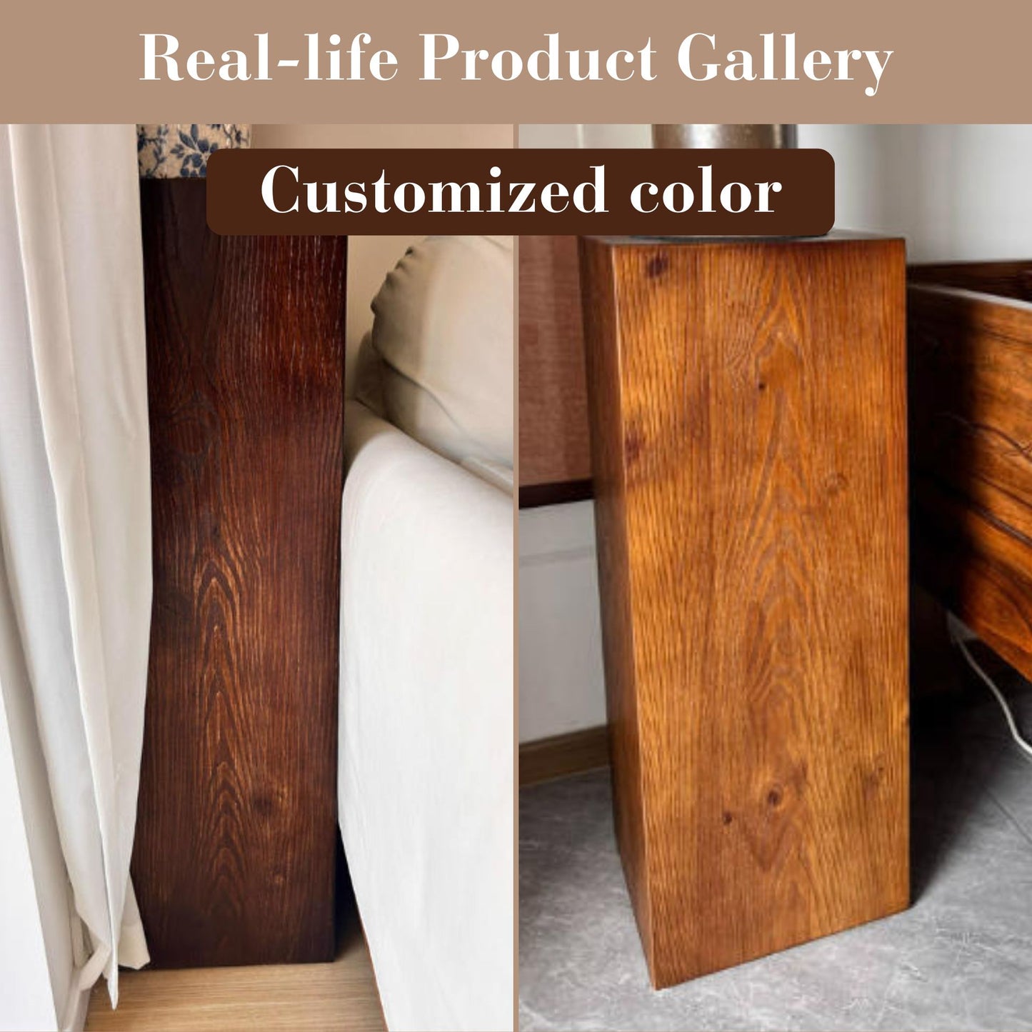 Wooden Pedestal Stand Riser with Hollow Interior SKU 10026