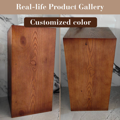 Wooden Pedestal Stand Riser with Hollow Interior SKU 10026