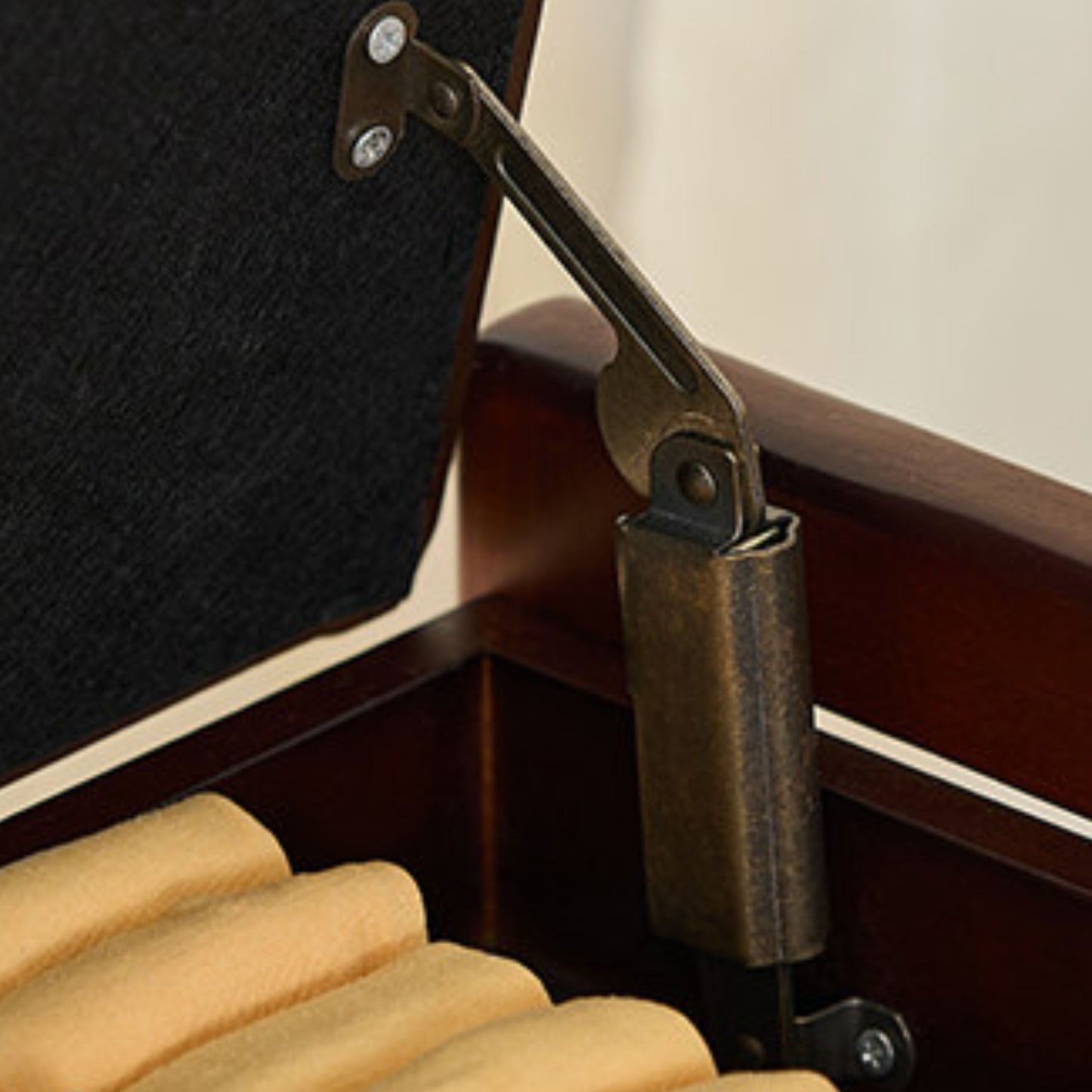 Wooden Upholstered Shoe Bench with Storage SKU 52014
