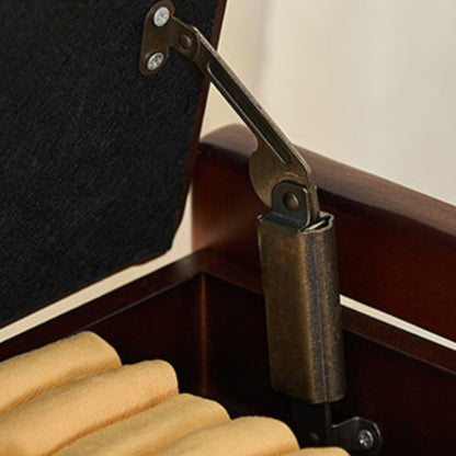 Wooden Upholstered Shoe Bench with Storage SKU 52014