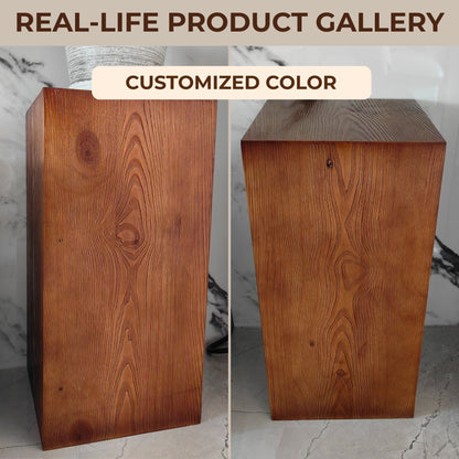 Wooden Pedestal Stand Riser with Hollow Interior SKU 10026