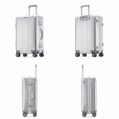 Aluminum Carry-On and Checked Luggage with Spinner Wheels SKU 85009