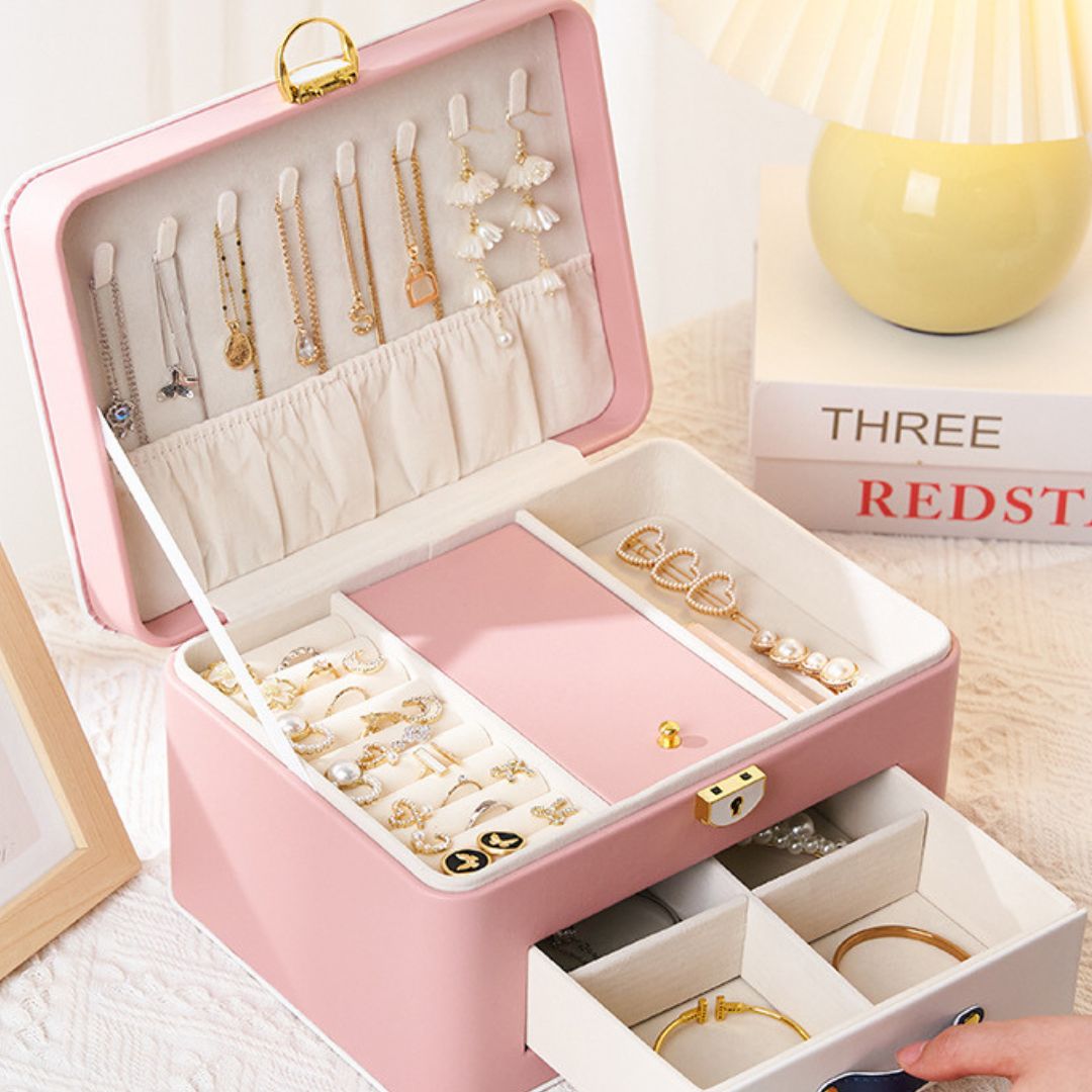 Leather Jewelry Box for Girls SKU 21098