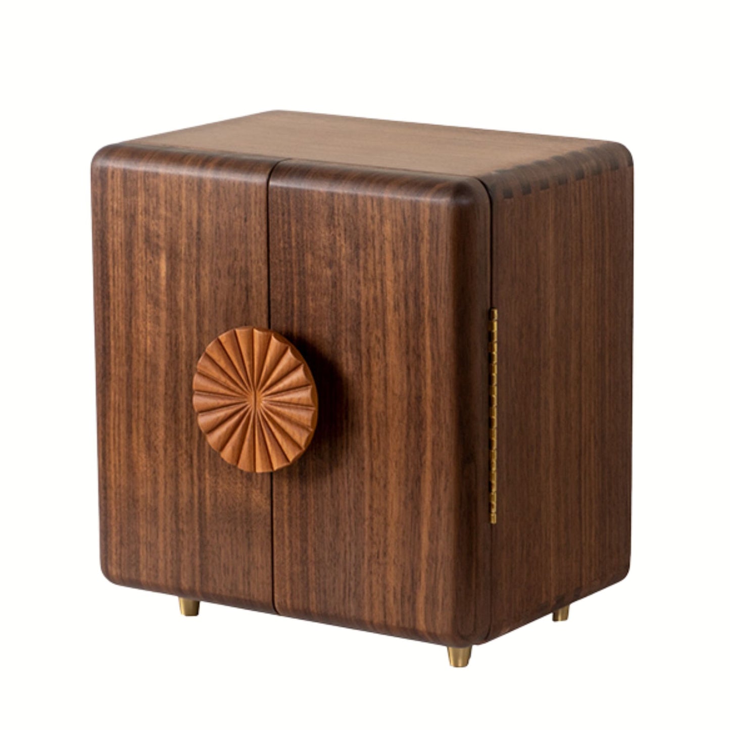 Solid Walnut Jewelry Box with Drawers SKU 21121