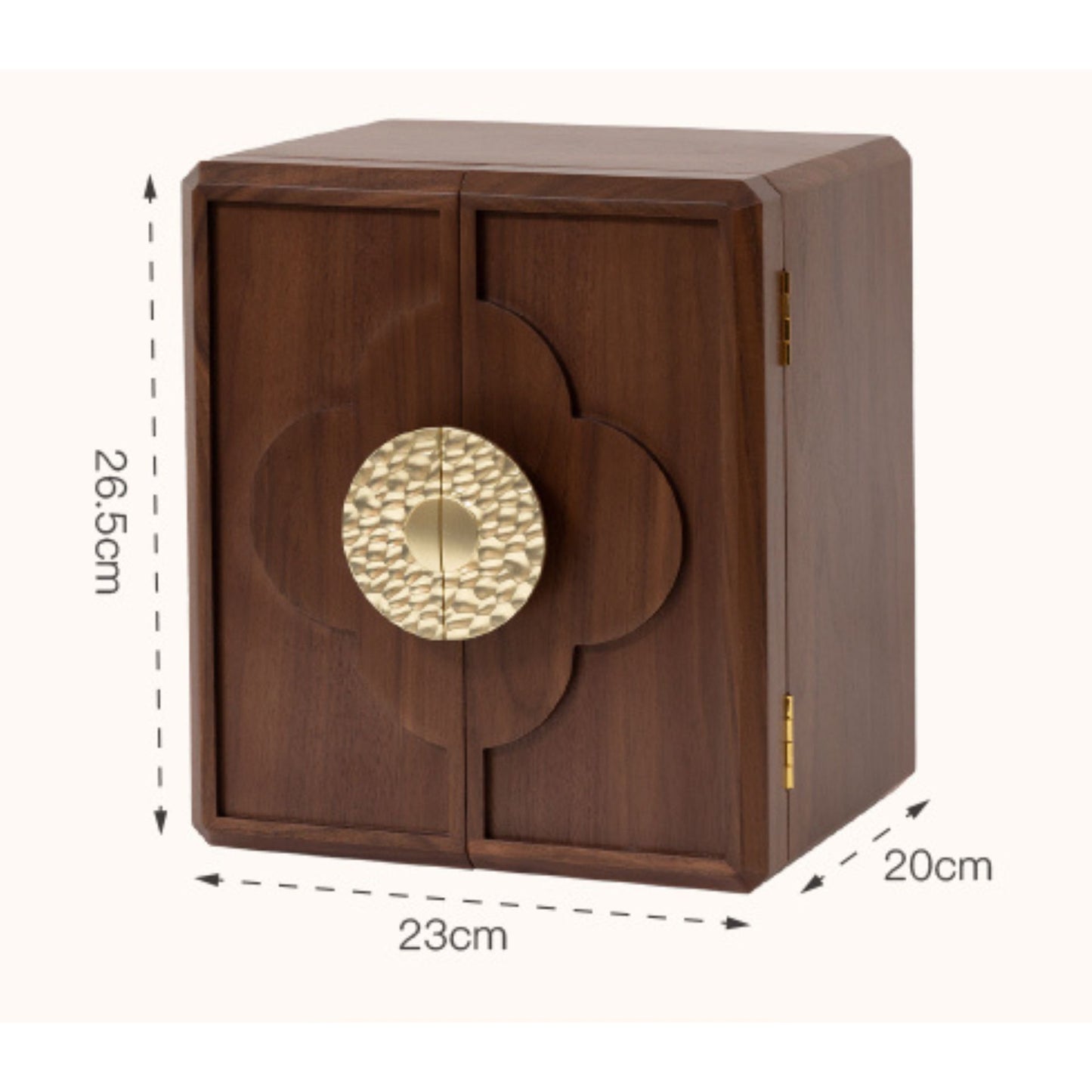 Walnut Wood Veneer Jewelry Box with Drawers SKU 21111