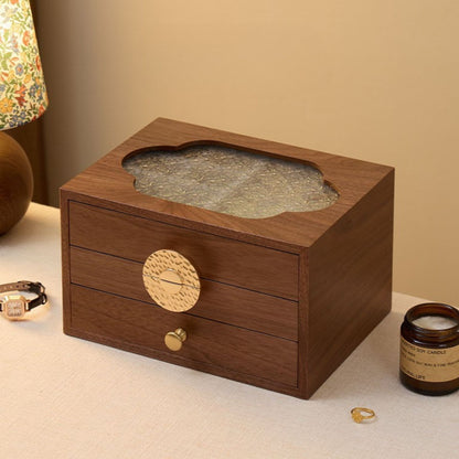 Wooden Jewelry Box Organizer with Drawers SKU 21139