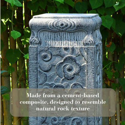 Outdoor Garden Pedestal Stand with Cloud Pattern SKU 10030