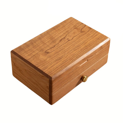 Solid Wood Jewelry Box with Drawer SKU 21122