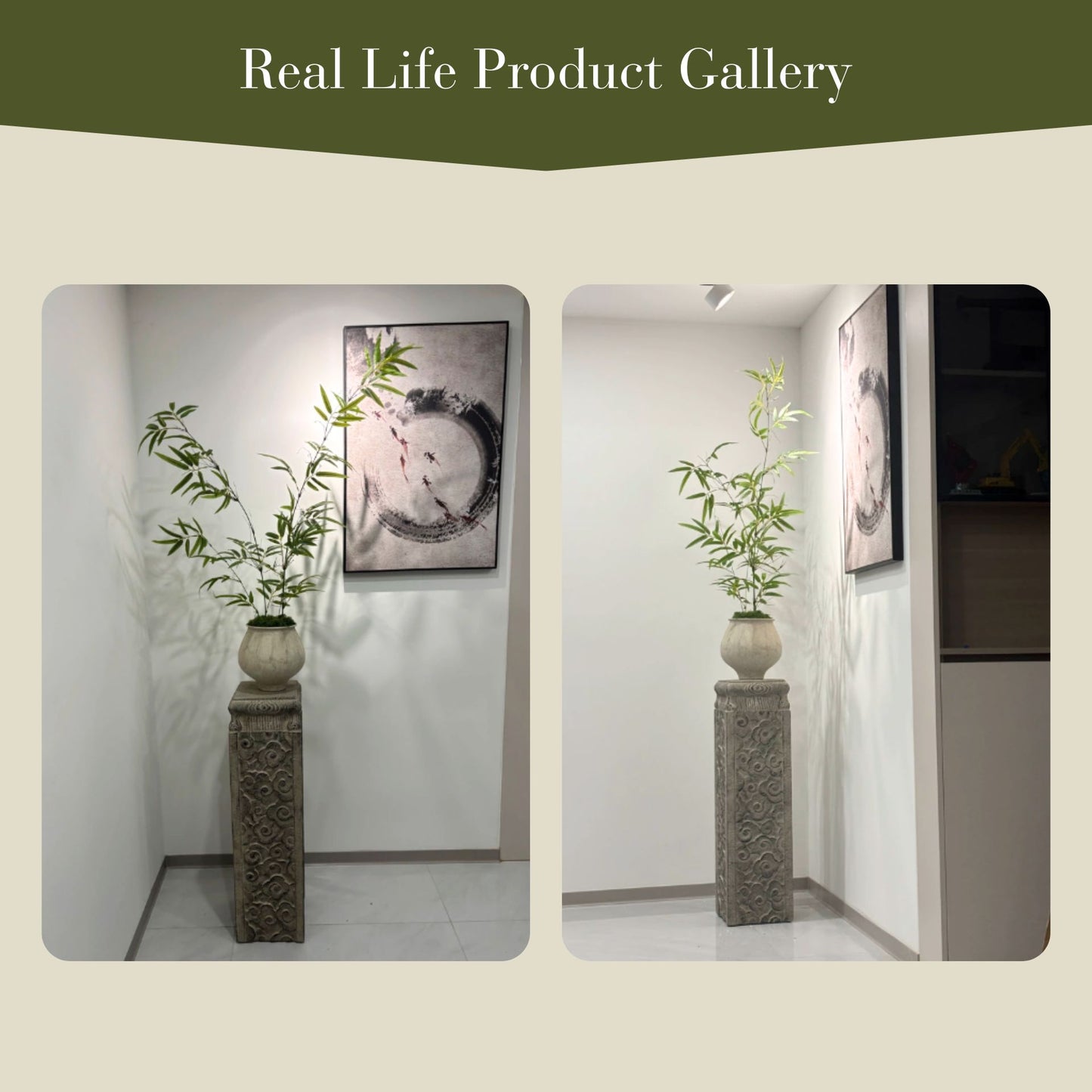 Outdoor Garden Pedestal Stand with Cloud Pattern SKU 10030