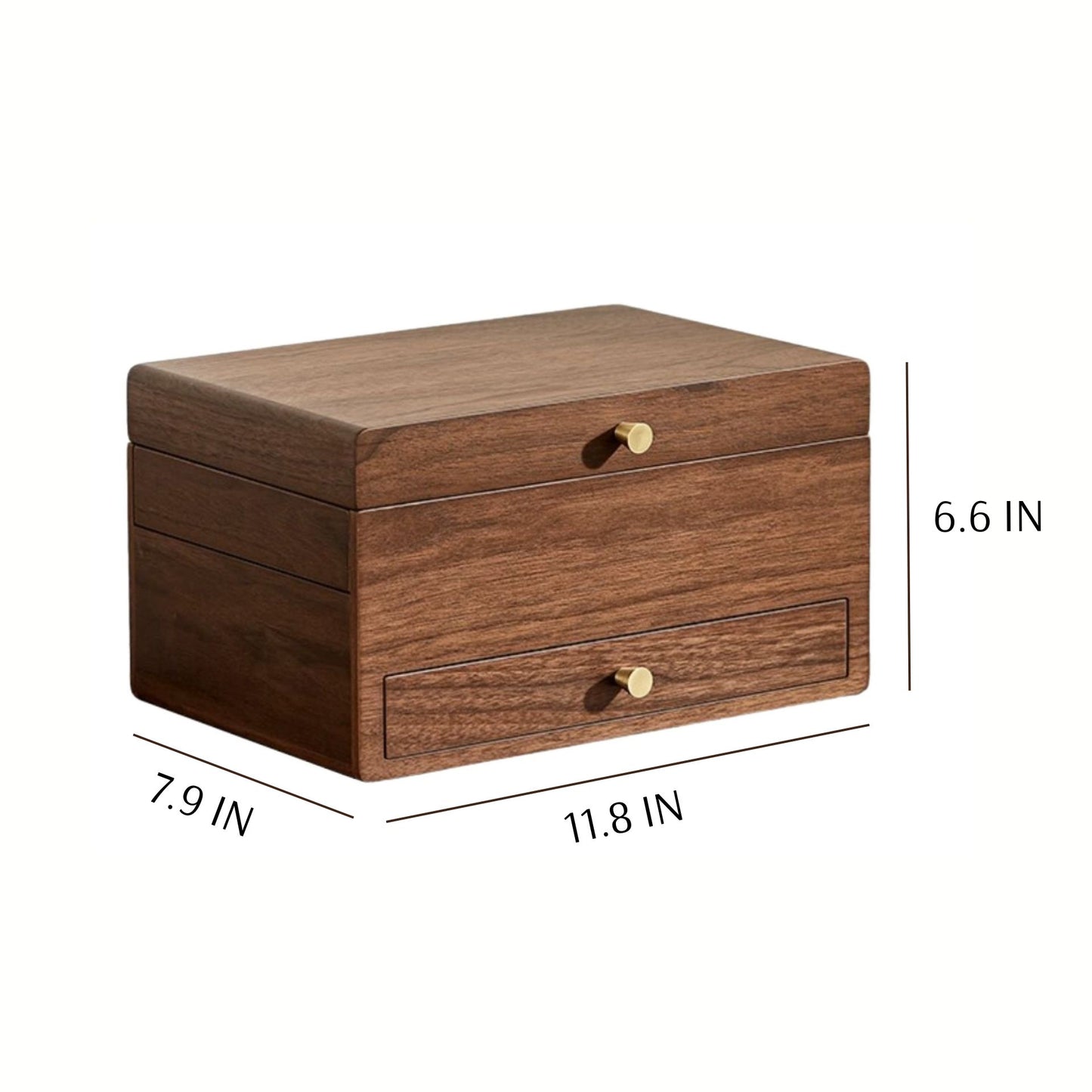 Large Wooden Jewelry Box for Women SKU 21090