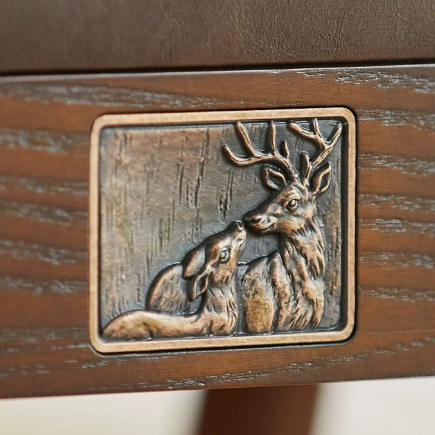 Solid Wood Upholstered Accent Stool Ottoman SKU 52009