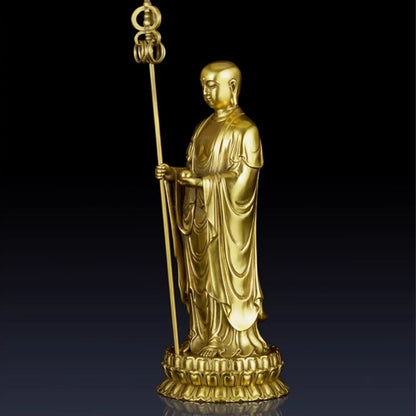 Ksitigarbha Bodhisattva Brass Statue 33002