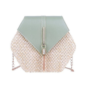 Women's Crossbody Bag Cute Straw Shoulder Bag SKU 83008