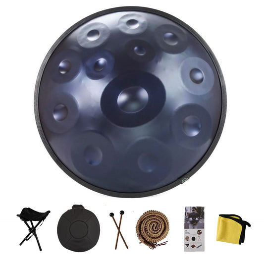 22 Inch 12 Note Handpan Drum in D Minor with Stand SKU 66004