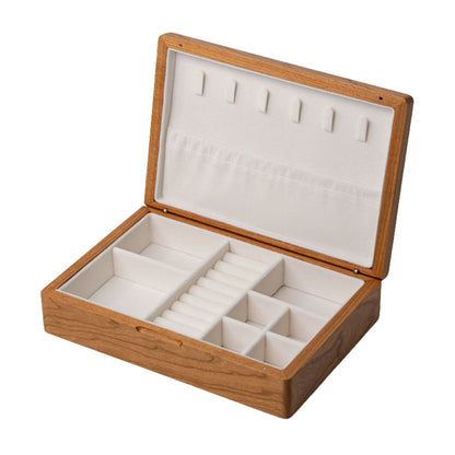 Single Layer Solid Wood Jewelry Box SKU 21184