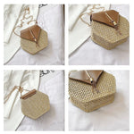 Women's Crossbody Bag Cute Straw Shoulder Bag SKU 83008