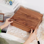 Solid Walnut Wood Jewelry Box Organizer for Women SKU 21078