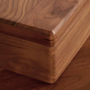 Solid Walnut Wood Jewelry Box Organizer for Women SKU 21078
