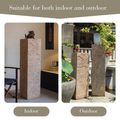 Outdoor Garden Pedestal Stand with Cloud Pattern SKU 10031
