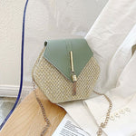Women's Crossbody Bag Cute Straw Shoulder Bag SKU 83008