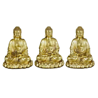 Buddha Trinity (Shakyamuni, Medicine, Amitabha) Brass Statue 33003