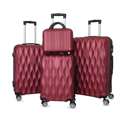 4-Piece Luggage Set with 14 20 24 28 Inch Suitcase SKU 85003