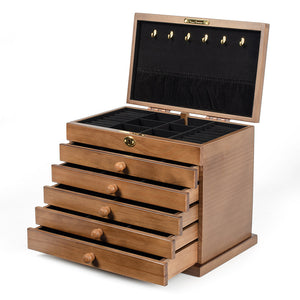 Large Wooden Jewelry Box Organizer for Women SKU 21061