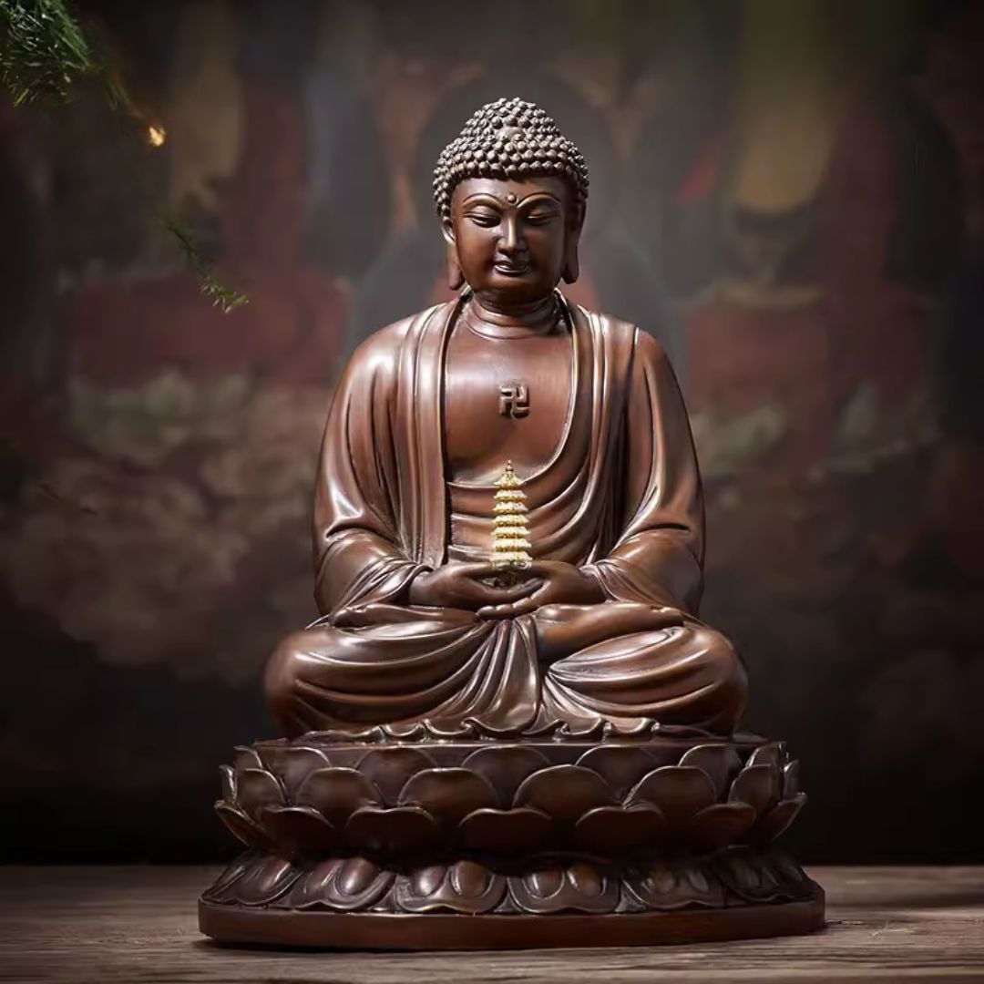 Buddha Trinity (Shakyamuni, Medicine, Amitabha) Brass Statue 33004