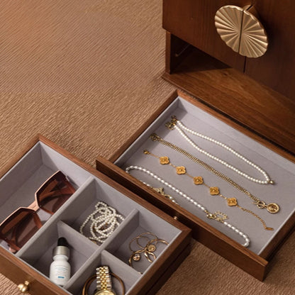 Large Wooden Jewelry and Cosmetic Organizer SKU 21141