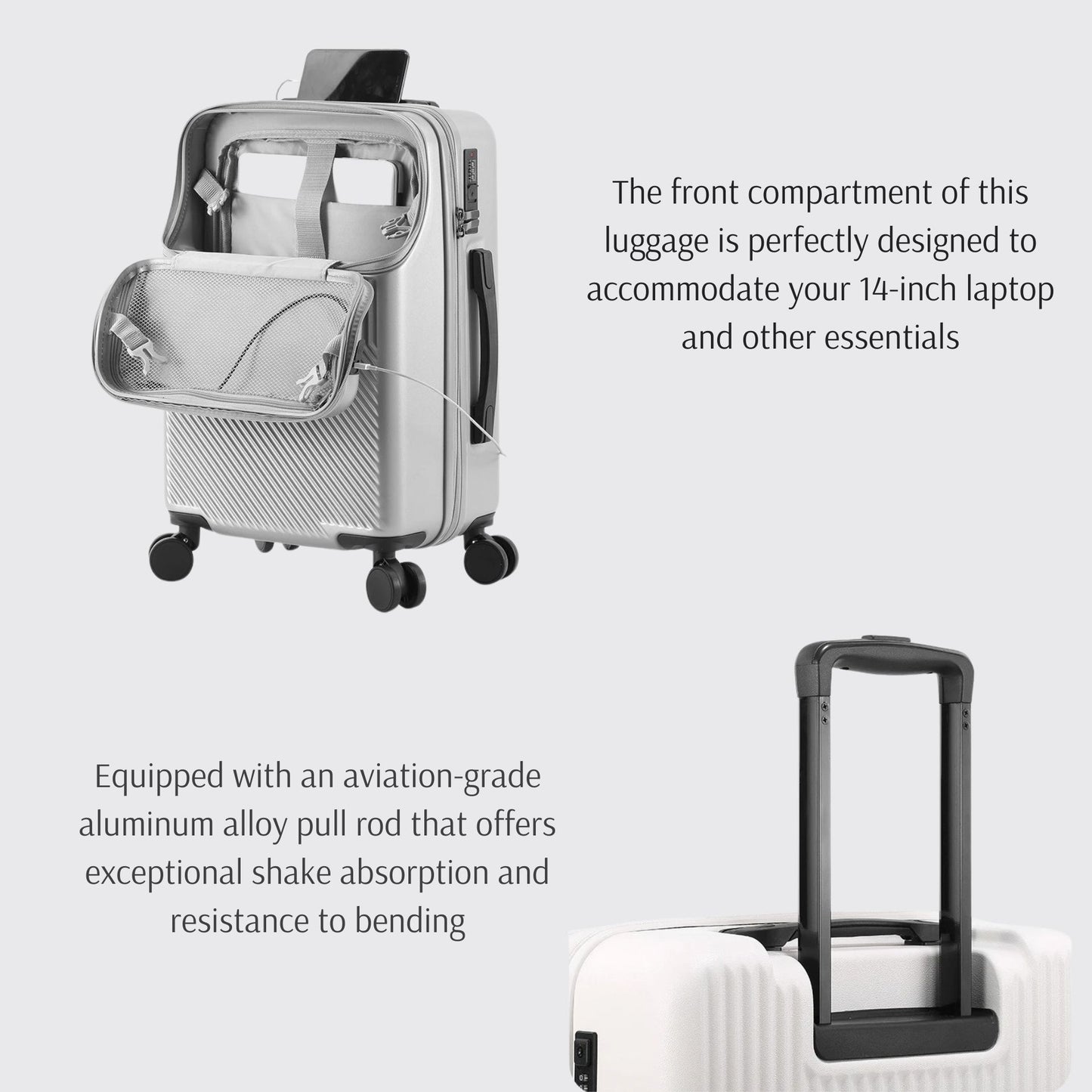 Carry on and Checked Suitcase Luggage 20/22/24/26 Inch SKU 85001