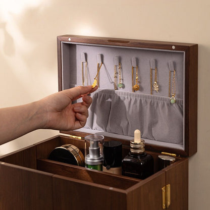 Large Wooden Jewelry and Cosmetic Organizer SKU 21141