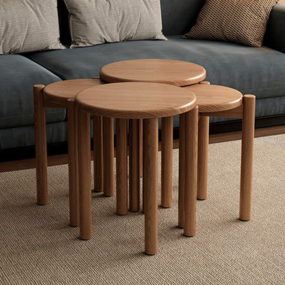 Multifunctional Solid Wood Stool Set SKU 52016