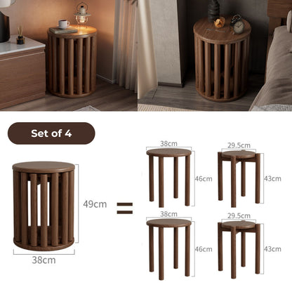 Multifunctional Solid Wood Stool Set SKU 52016