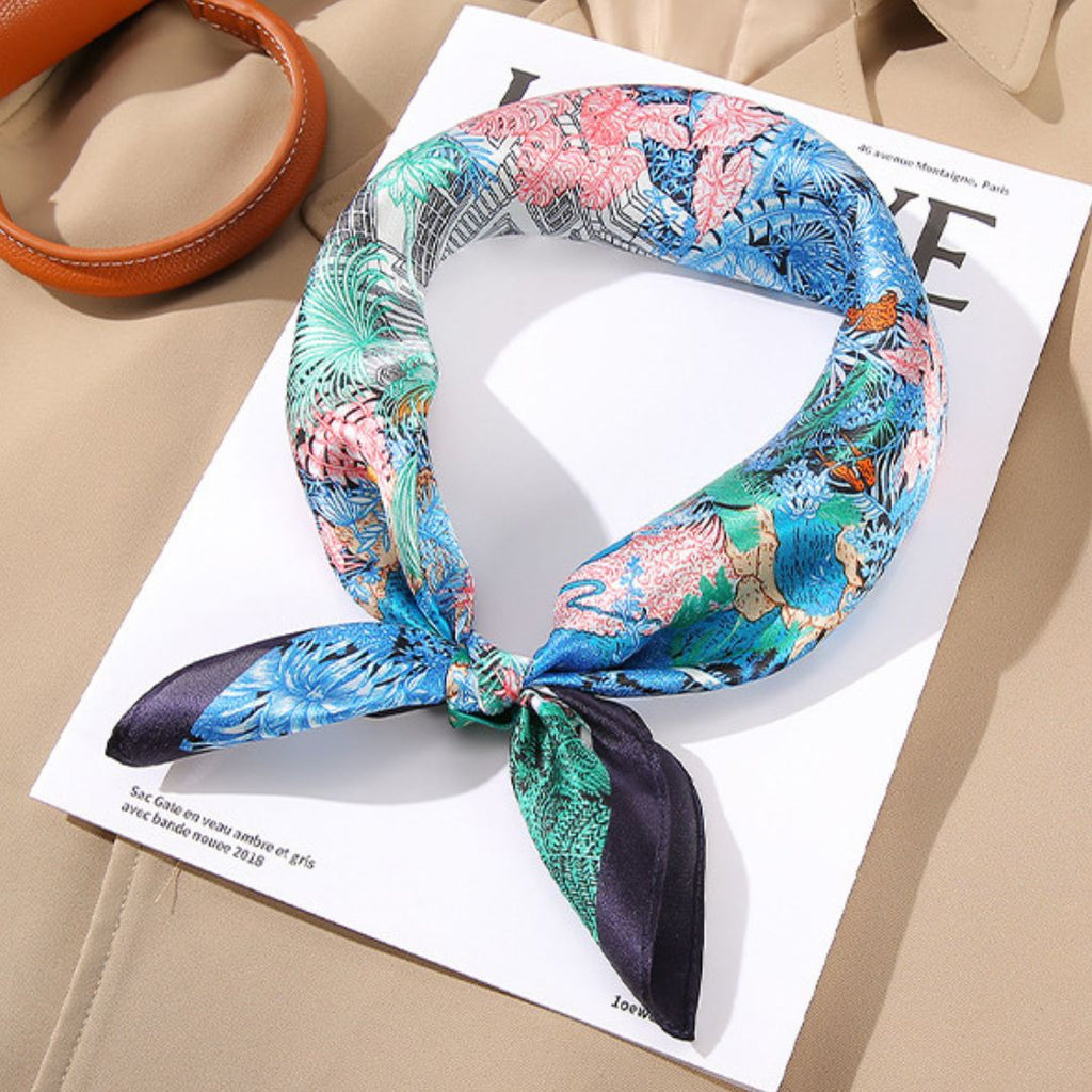 100% Mulberry Silk Scarf 21 x 21 Inches 88006