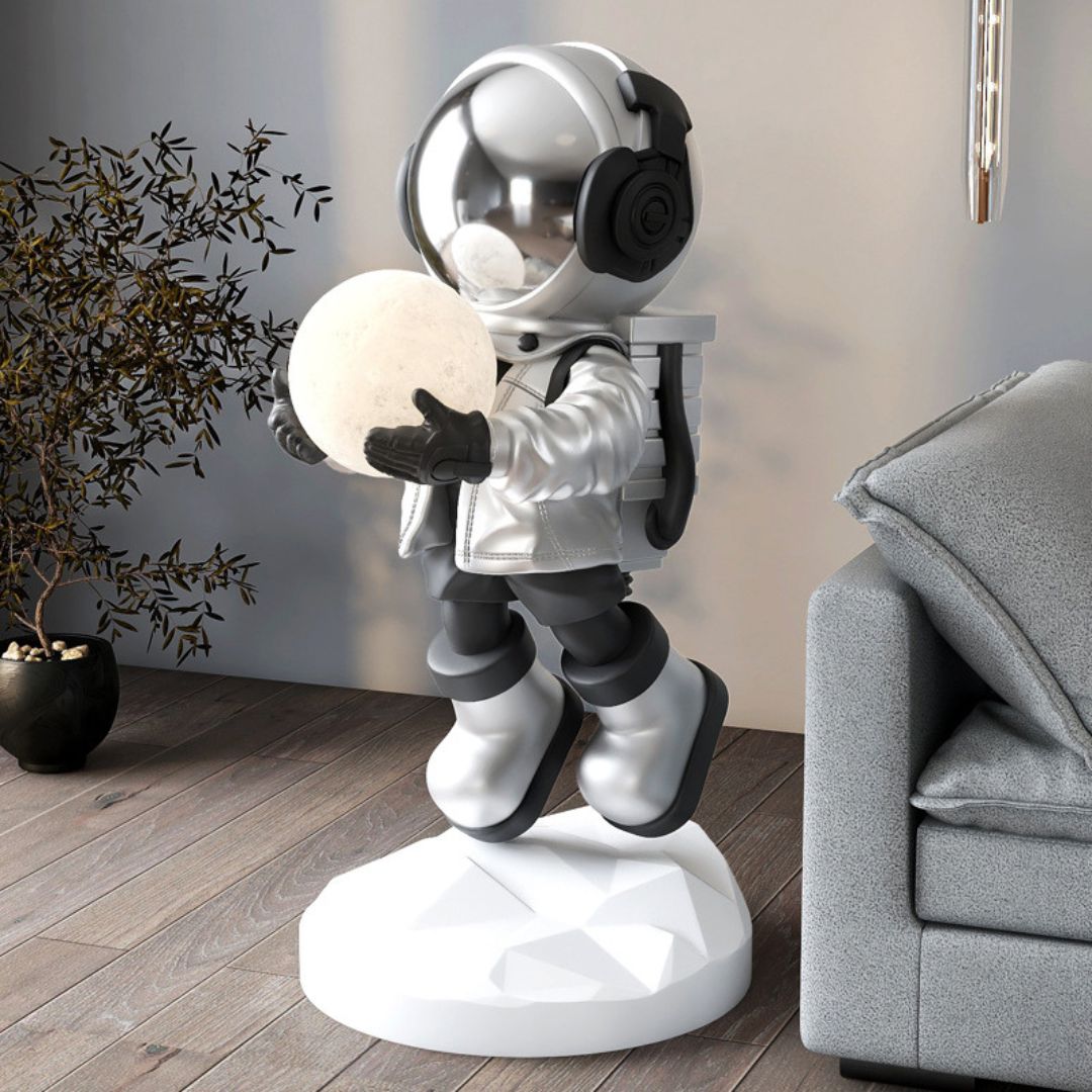 24 to 32 Inch Large Astronaut Figurine Statue Nightlight SKU 10021