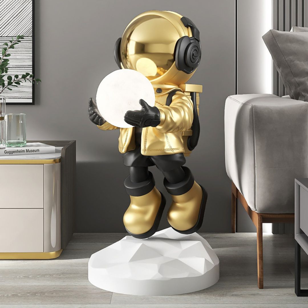 24 to 32 Inch Large Astronaut Figurine Statue Nightlight SKU 10021