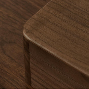 Solid Walnut Wood Jewelry Box For Women SKU 21082