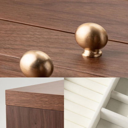 Wooden Jewelry Box with Drawers and Mirror SKU 21142