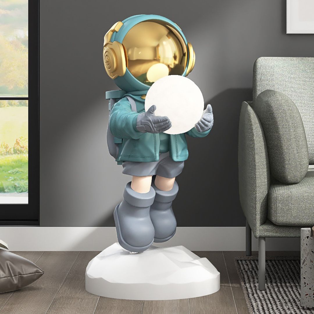 24 to 32 Inch Large Astronaut Figurine Statue Nightlight SKU 10021