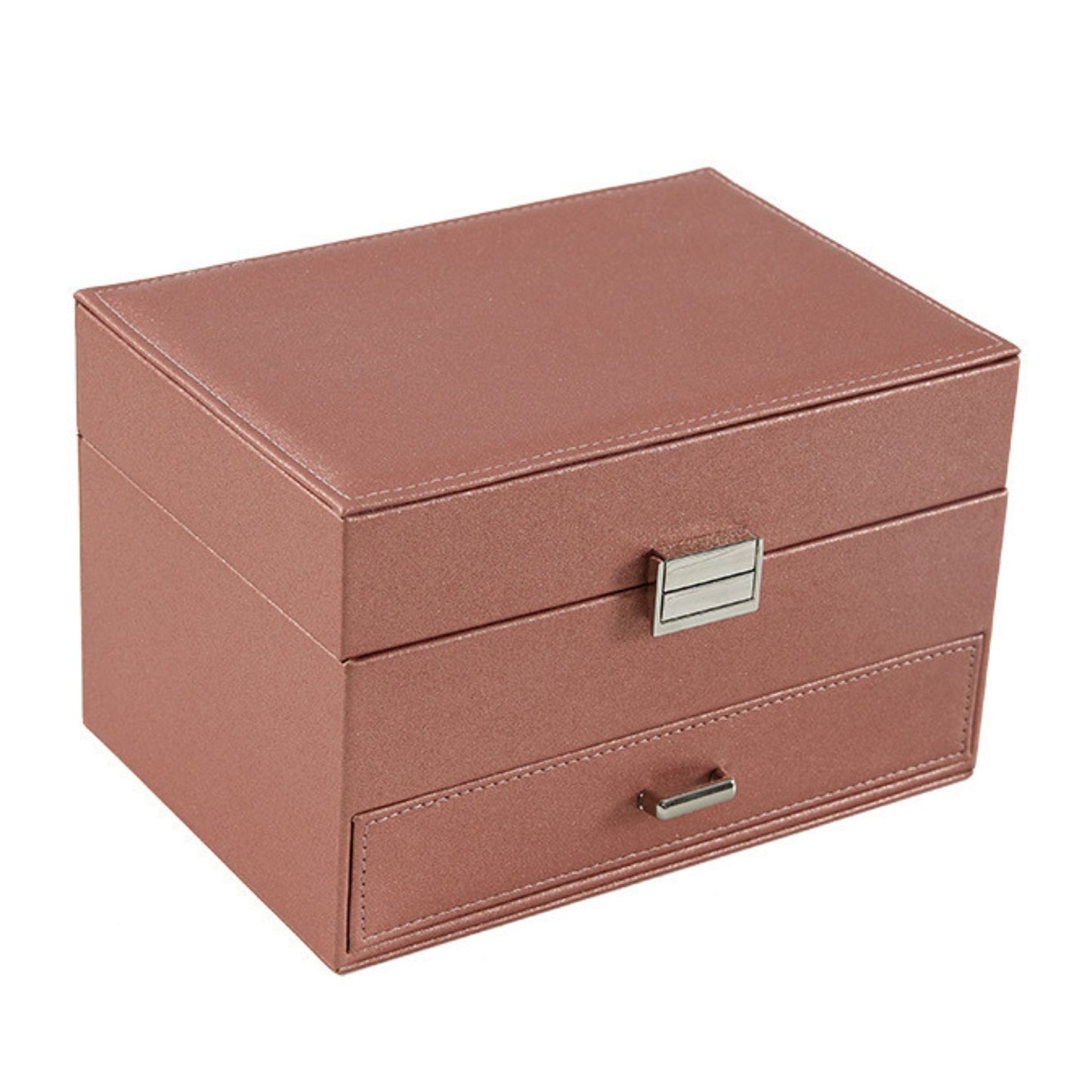 Leather Jewelry Box Organizer with Drawer SKU 21102