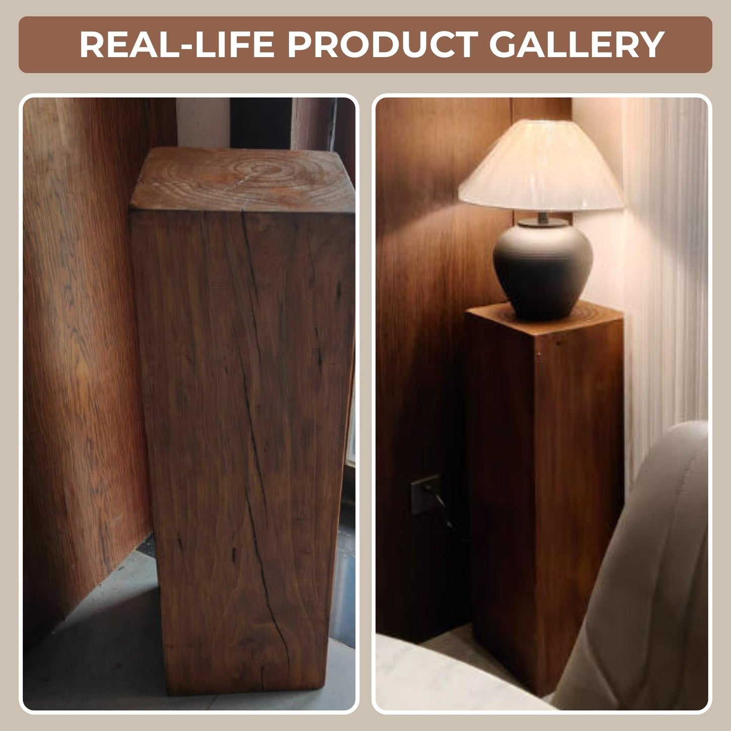 Solid Wood Pedestals Stand Riser SKU 10025