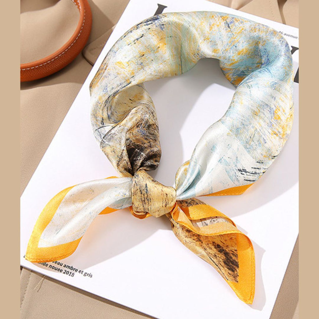 100% Mulberry Silk Scarf 21 x 21 Inches 88007
