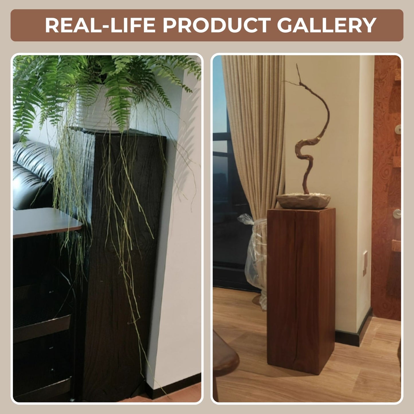 Solid Wood Pedestals Stand Riser SKU 10025