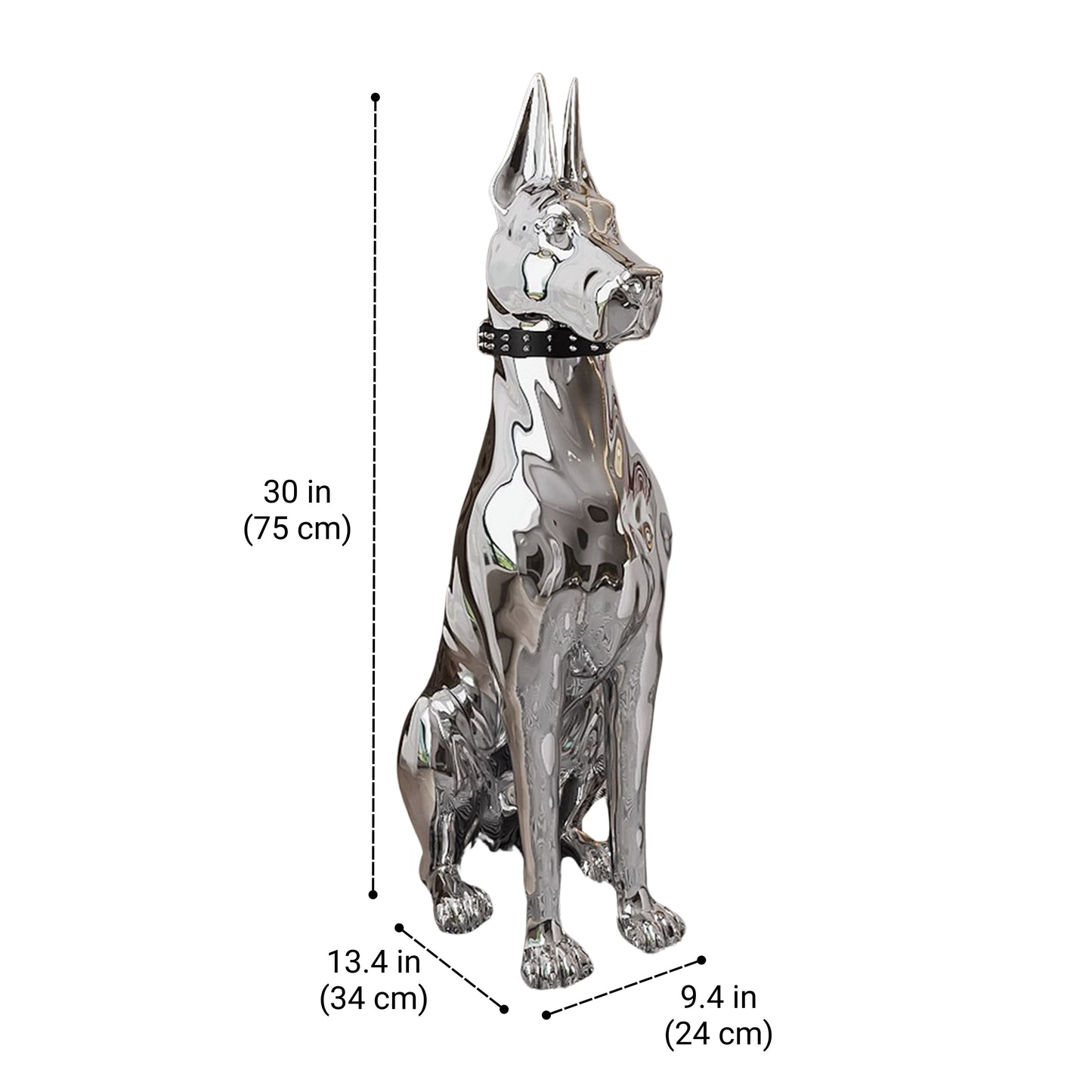 Dog Statue Figurine Decorative Indoor Dog Sculpture SKU 10033