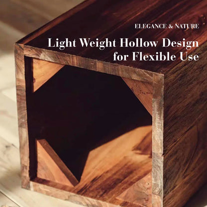 Wooden Pedestal Stand Riser with Hollow Interior SKU 10026