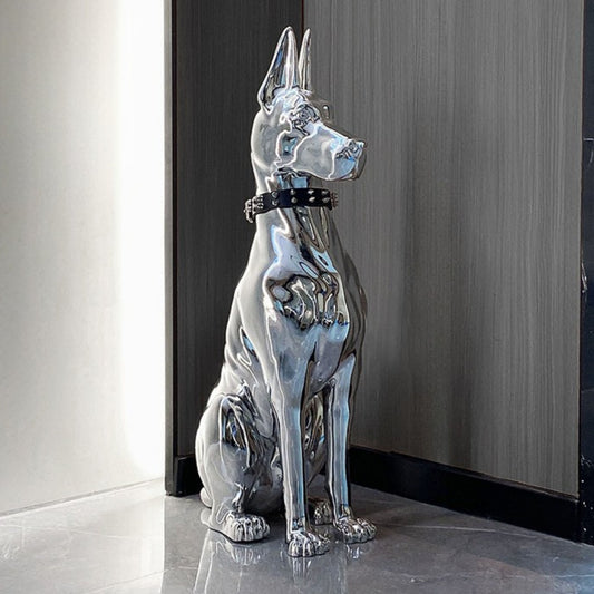 Dog Statue Figurine Decorative Indoor Dog Sculpture SKU 10033