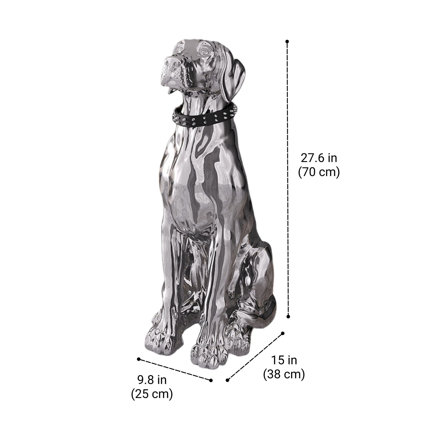 Dog Statue Figurine Decorative Indoor Dog Sculpture SKU 10033