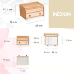 Solid Cherry Wood Jewelry Box Organizer for Women SKU 21083